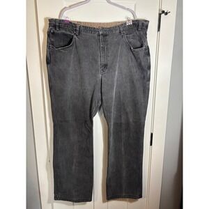 B&T Duluth Trading Co. Men's‎ Work Leans Black Wash Size 48x34 100% Cotton